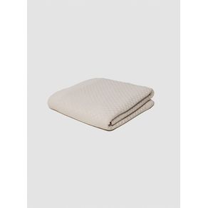 Manta-trico-quadriculada-bege