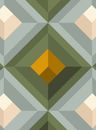 Papel-de-parede-piramide-bege-e-turquesa
