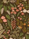 Papel-de-parede-classico-tropical-marrom