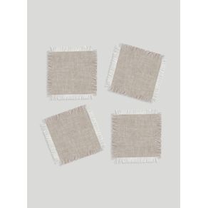 Conjunto-porta-copos-desfiado-100--linho-bege