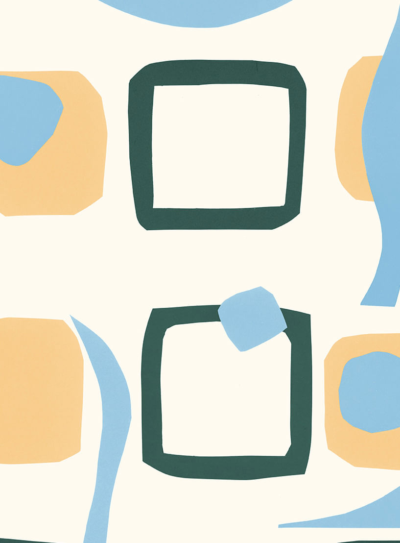 Papel-de-parede-blocos-modernistas-laranja-e-azul