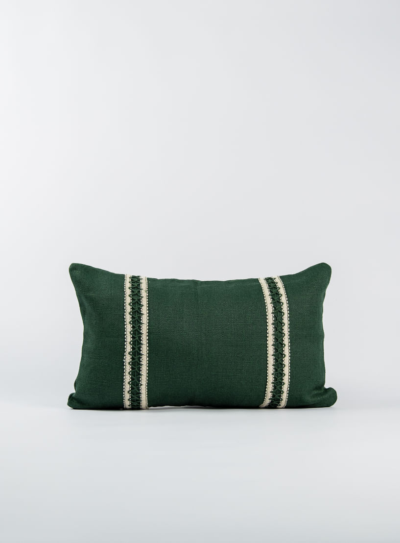 Almofada-franja-Verde-Escuro