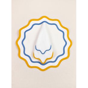 Kit-Jogo-americano---ondulado-Neon---Amarelo-e-Azul